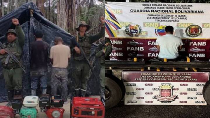 FANB detiene a dos ciudadanos por minería ilegal en Amazonas y decomisa cargamento de droga en Lara