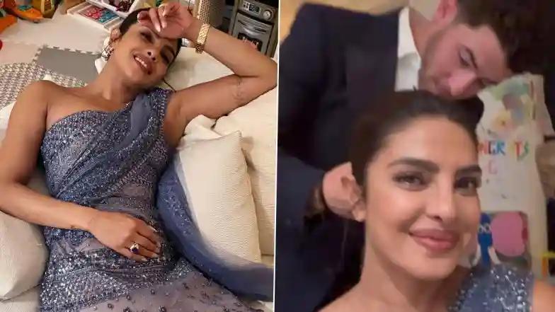 Bollywood Priyanka Chopra Thanks Husband Nick Jonas ‘Again and Always’ for Untying Her Hair (See Pics and Video)