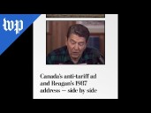 Canada’s anti-tariff ad and Reagan’s 1987 address compared