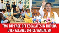 TMC-BJP Face-Off Escalates in Tripura over Alleged Office Vandalism