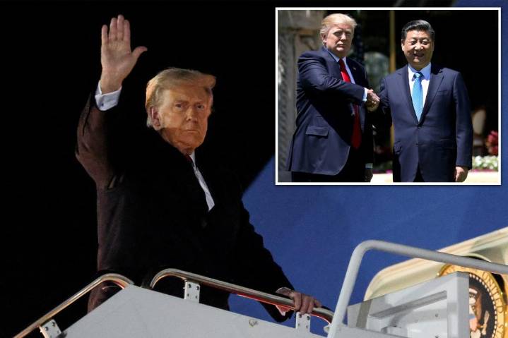 Trump heads to 3-country sprint in Asia, meeting with Xi as government shutdown drags on at home