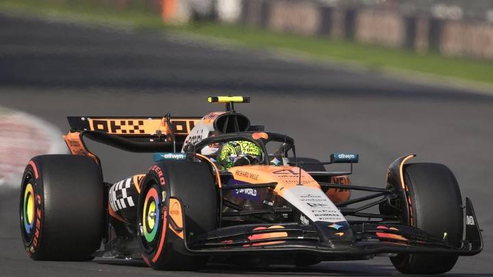 Piastri struggles as Norris takes pole in Mexico