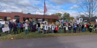 Over 150 protesters rally against ICE in Franklin County