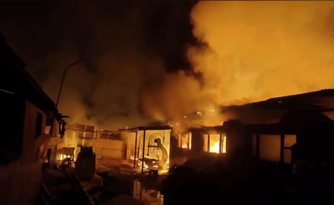 Midnight Blaze Reduces Residential House to Ashes