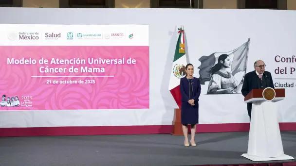 Sheinbaum lanza sistema universal contra cáncer de mama
