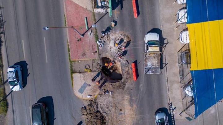 Repara JMAS hundimiento en la Ejército