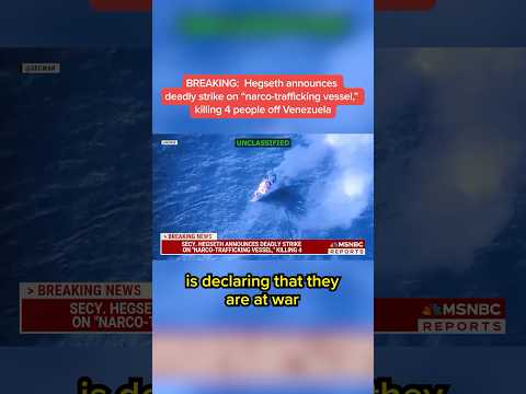 BREAKING: Pete Hegseth announces deadly strike on 'narco