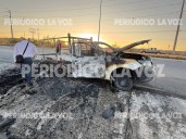 Conductor y su hijo a salvo tras incendio de camioneta Estaquitas en Frontera