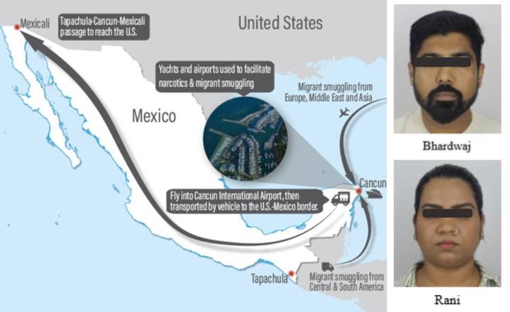 Sanciona EU a red Bhardwaj con sede en Cancún por tráfico de migrantes