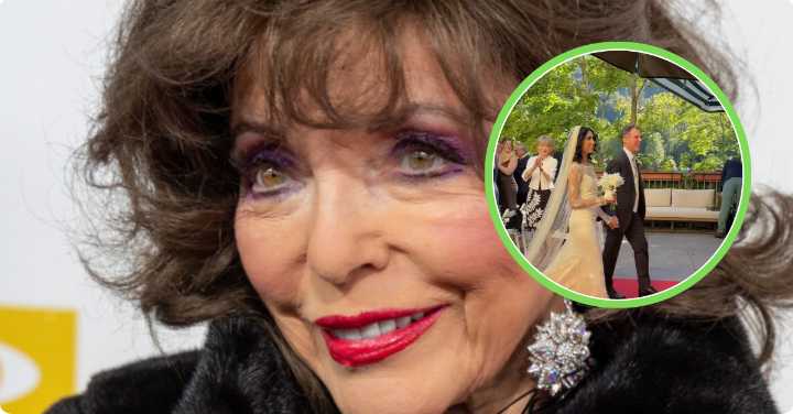 Joan Collins Walks Son Alexander Newley Down The Aisle In Lavish Austria Wedding