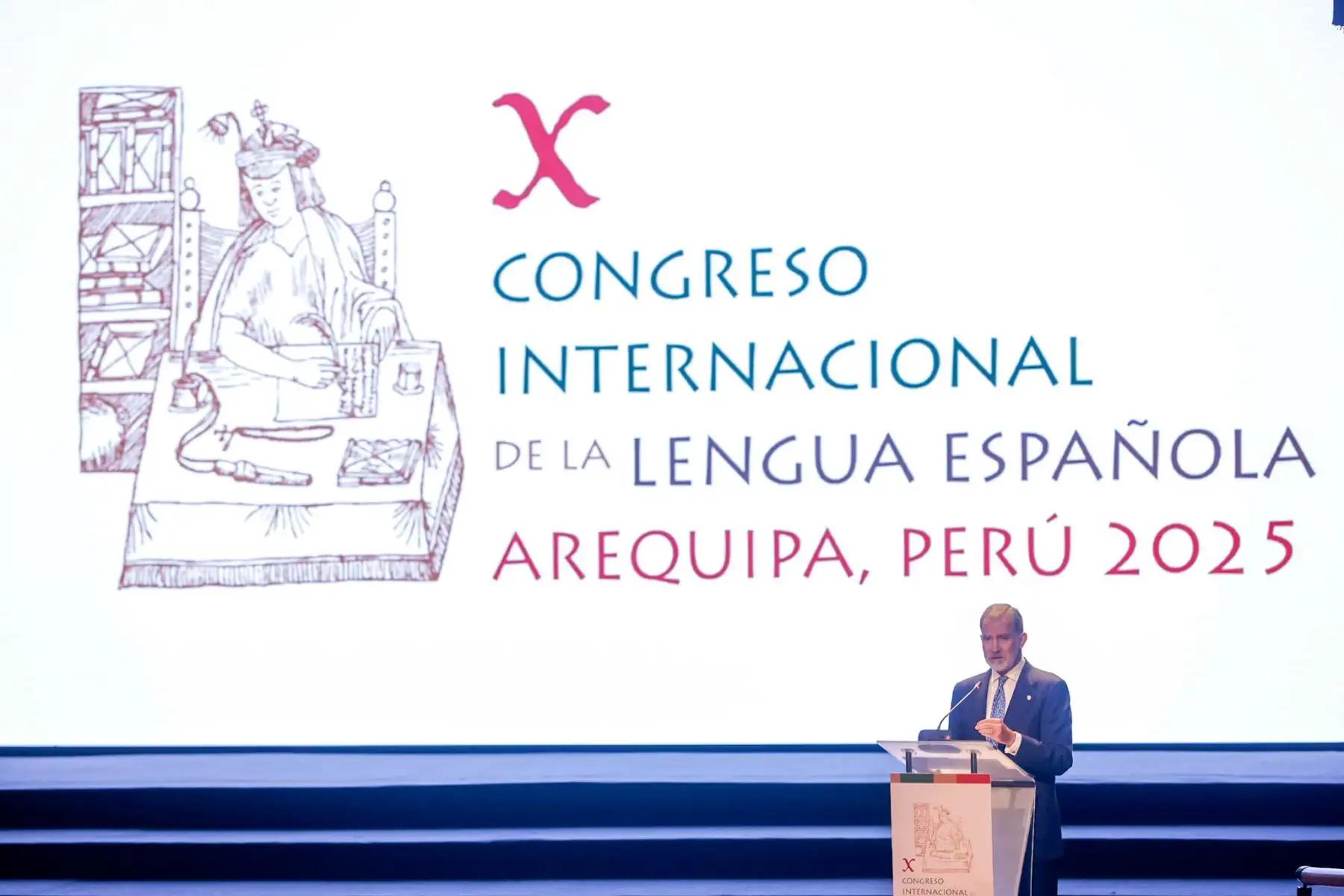 El rey Felipe VI inauguró el X Congreso Internacional de la Lengua Española con un homenaje a Mario Vargas Llosa