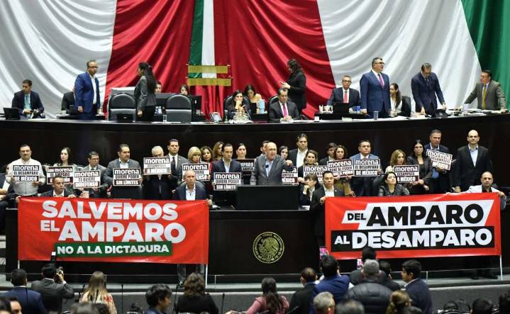 Diputados avalan reforma a Ley de Amparo en lo particular; denuncian retroactividad disfrazada