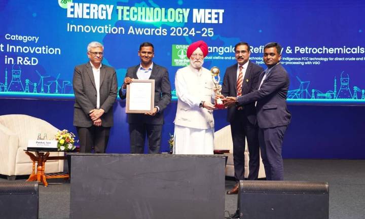 MRPL Bags Fourth Consecutive National Innovation Award for Refining Technology