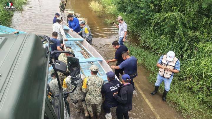 Despliega Defensa plan de ayuda para cinco entidades afectadas por lluvias