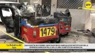 Extorsionadores quemaron dos mototaxis en SMP: dueño las alquilaba para mantener a sus cinco hijos