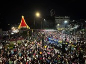 Más de medio millar de tequeños  asistieron al encendido navideño en la Panamericana 