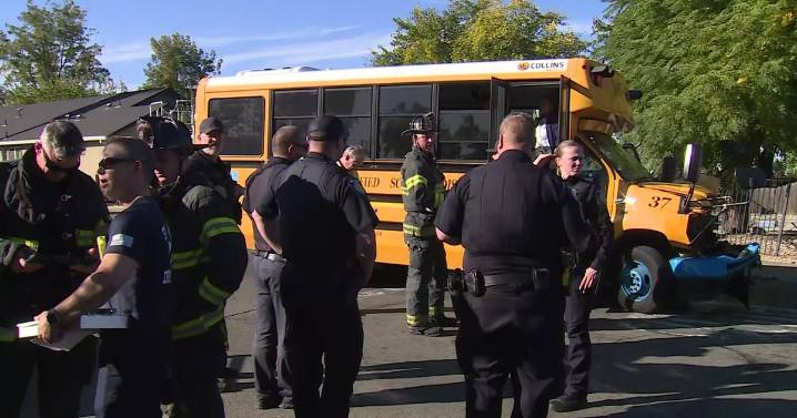 Sacramento school bus for students with disabilities collides with vehicle in Del Paso Heights