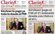 Milei compartió una tapa de diario falsa para criticar al kirchnerismo