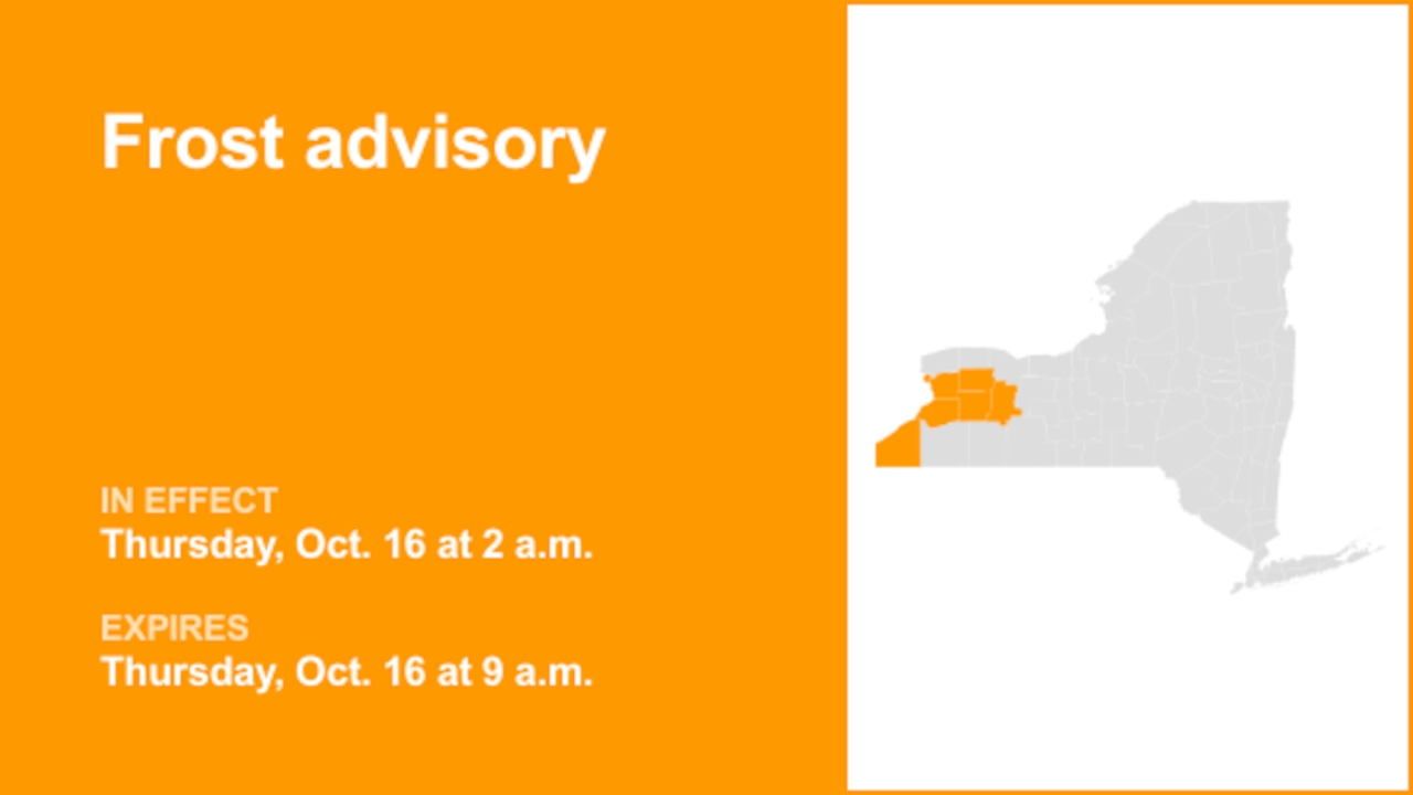 NY weather: Frost advisory for New York for Thursday