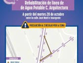 Rehabilitará JMAS Chihuahua líneas de agua potable en Leones Universidad