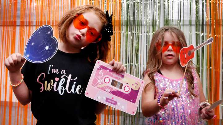 Taylor Swift album release party celebration at Linebaugh Library