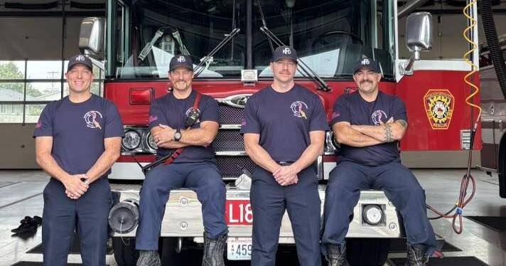 Kennewick firefighters wear pink for breast cancer awareness