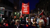 Pro-Palestinian marchers clash with police before Italy