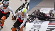 La caída de ciclista chilena en el Mundial que preocupó a todos en el Velódromo de Peñalolén