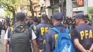 Otra vez: desmedido operativo policial en la marcha de jubilados frente al Congreso