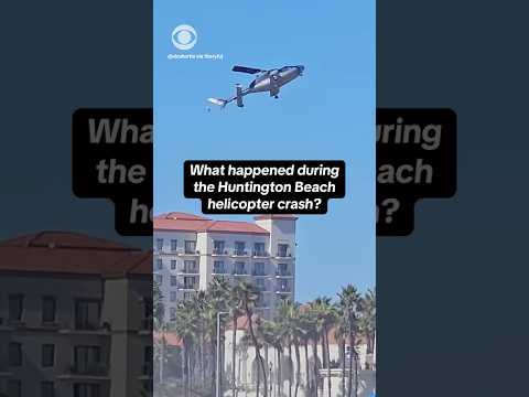 What happened during the Huntington Beach, California, helicopter crash? #shorts