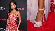 Becky G Dyes Jimmy Choo Max Sandals's for the DKMS Gala 2025