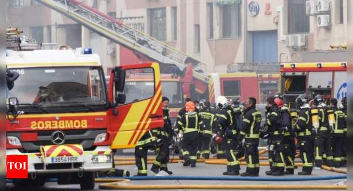 Madrid: 10 injured, 4 missing in building collapse; rescue operations on
