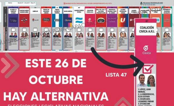 Este 26 de octubre, hay alternativa