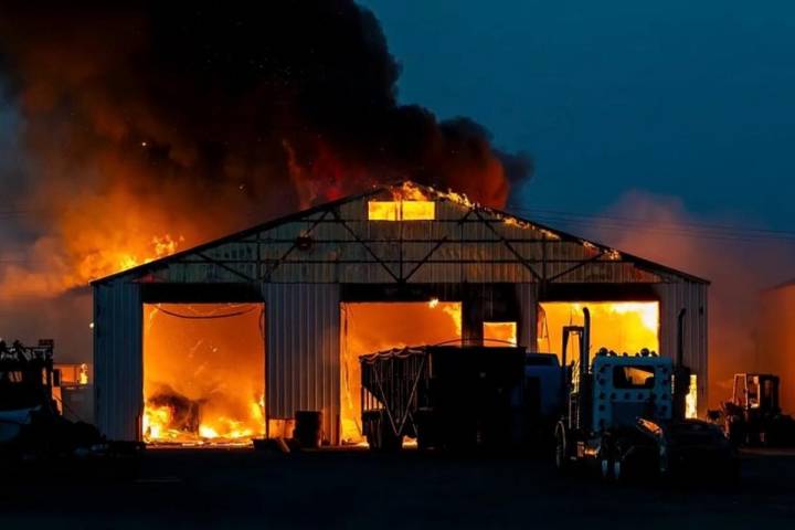 Othello Shop Fire Destroys Trucks and Equipment