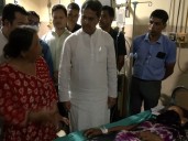 Tripura CM Manik Saha visits injured officials after attack