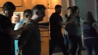 El impactante video del momento en que Leandro García Gómez, pareja de Lowrdez Fernández, sale esposado y detenido