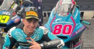 David Alonso brilló en Australia y firmó otro podio histórico para Colombia en Moto2