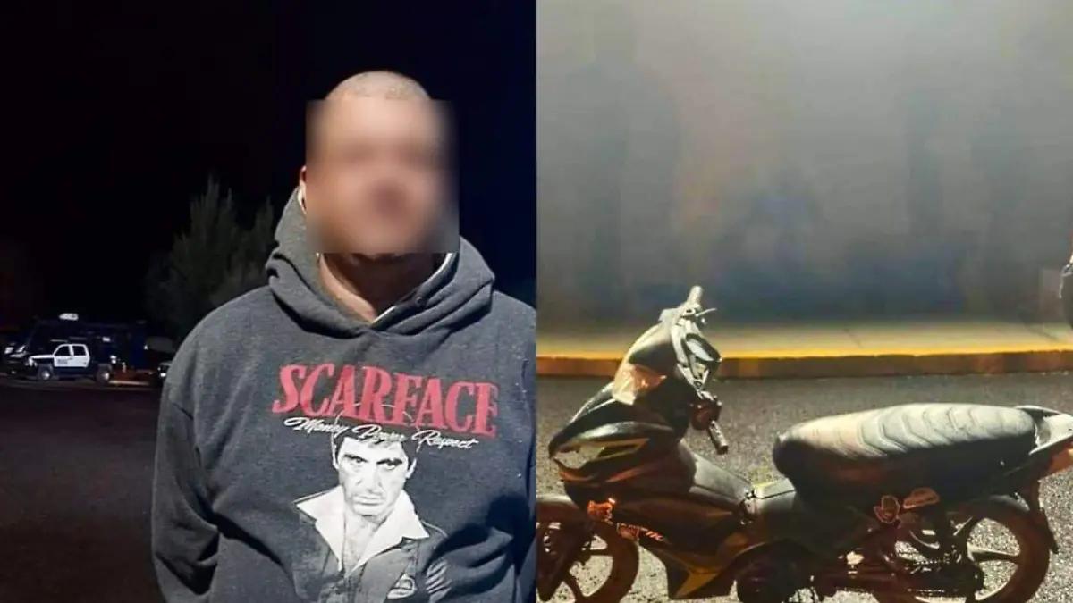 Detienen a hombre con motocicleta robada en Silao