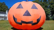 Beloved giant pumpkin deflates, but community rallies to bring it back