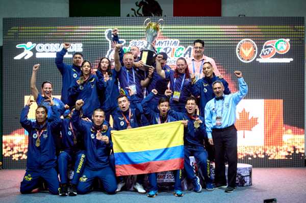Colombia subcampeón panamericano de Muaythai en México