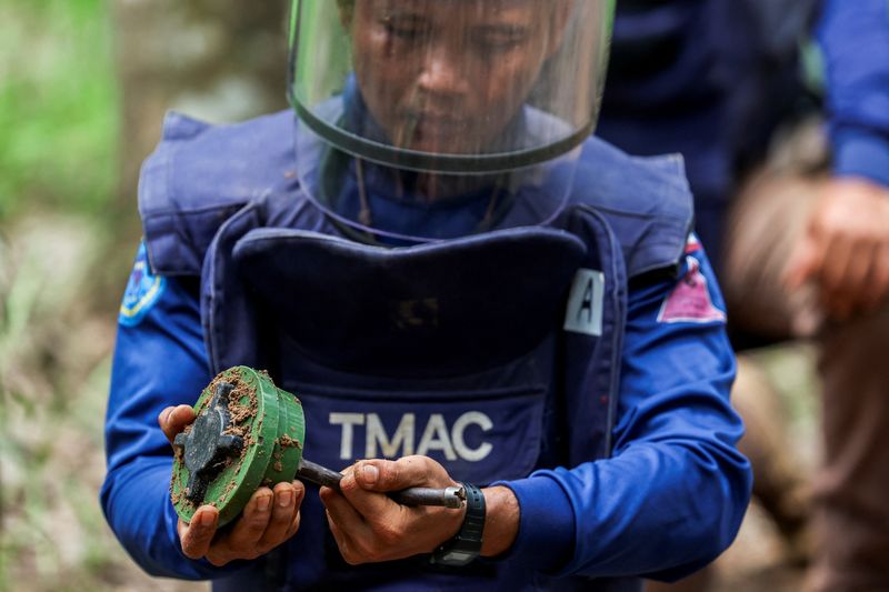 Exclusive-Landmines that sparked Thai-Cambodia clash were likely newly laid, experts say