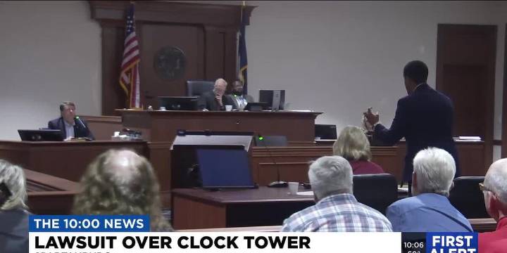 Hearing held over Spartanburg clock tower lawsuit