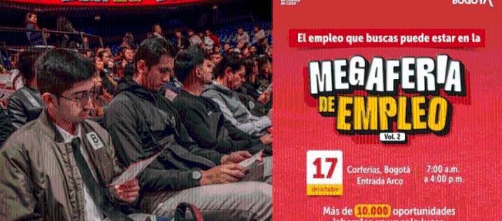Llega este 17 de octubre la Mega Feria de Empleo a Corferias con 15.000 vacantes laborales