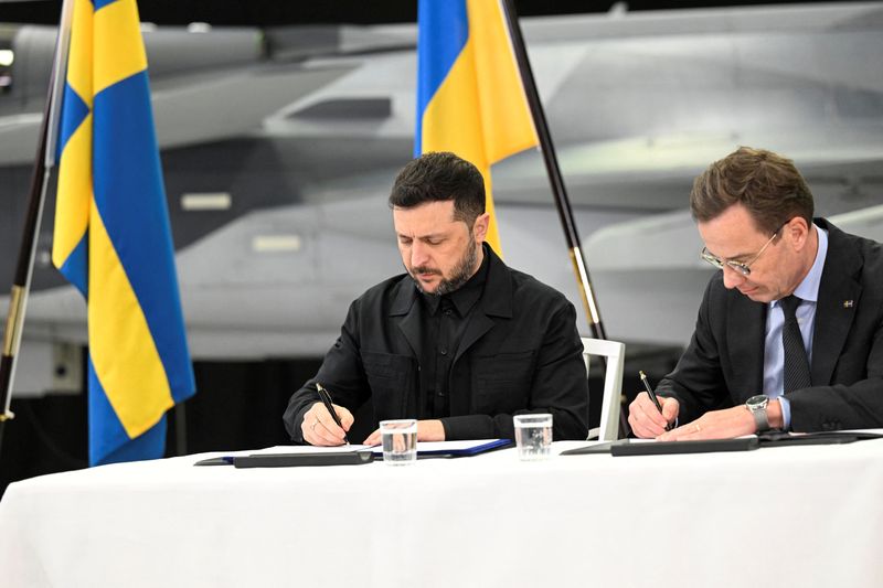 Sweden signs letter of intent to export Gripen fighter jets to Ukraine