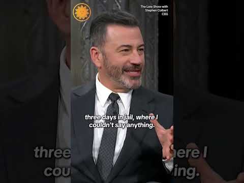 Stephen Colbert and Jimmy Kimmel were guests on each other’s shows #shorts