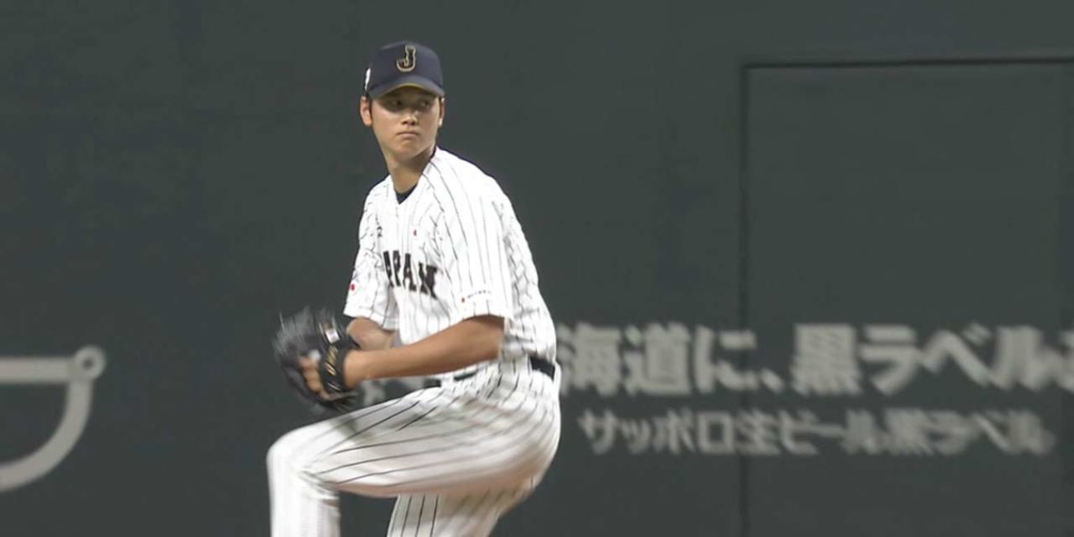 Shohei Ohtani faces MLB players in 2014 Japan All