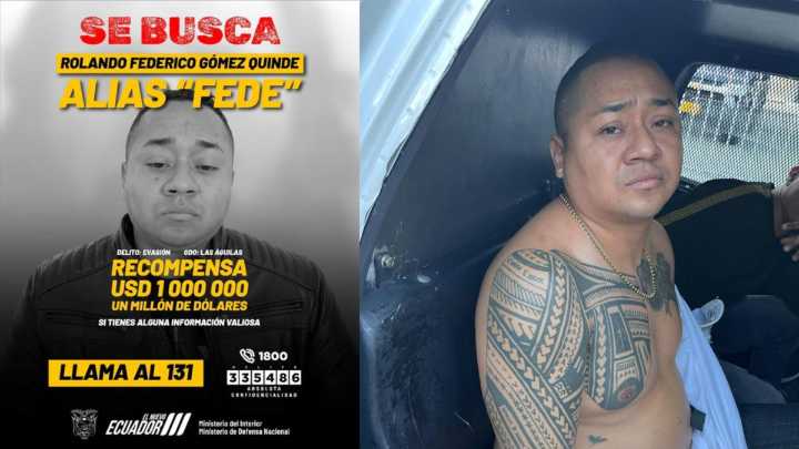 El poder de ‘Fede’, el sucesor criminal de José Macías Villamar, alias Fito, y cabecilla de ‘los Choneros’ capturado en Medellín