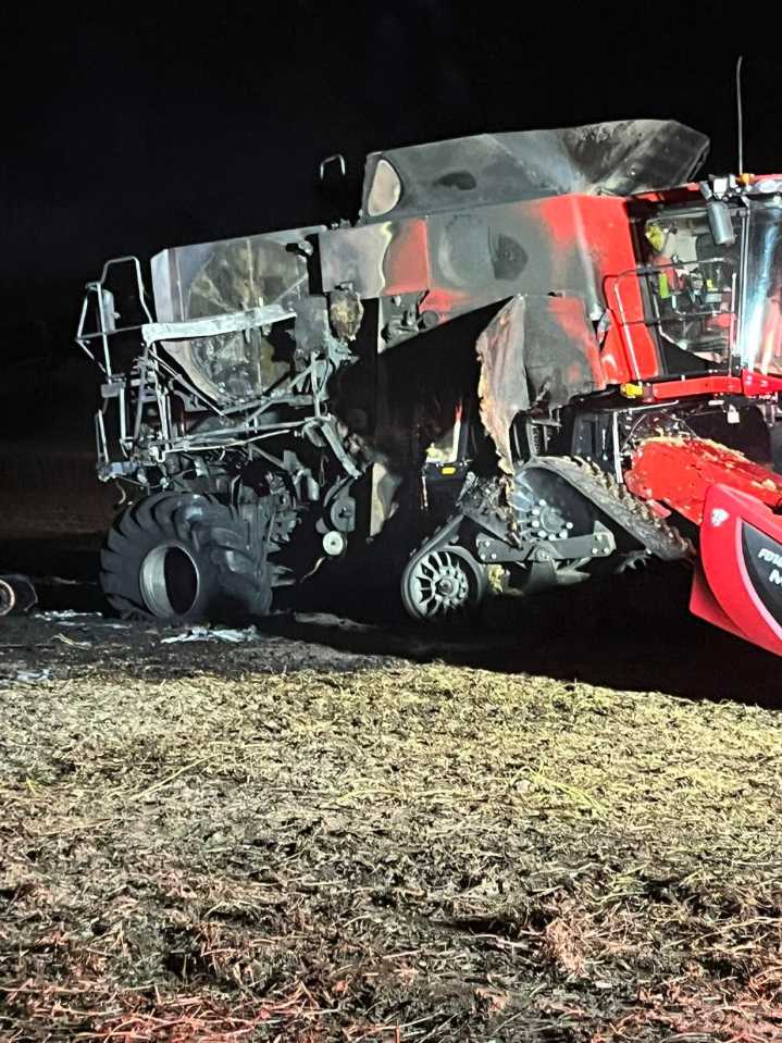 Combine Fire, Explosion Injures Hancock County Volunteer Firefighters