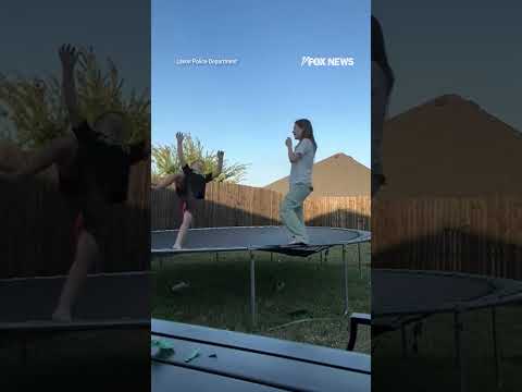 Brave sister springs into action to save choking brother in split
