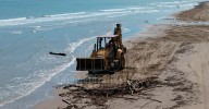 Retiran m?s de 40 toneladas de palizada en Playa Miramar